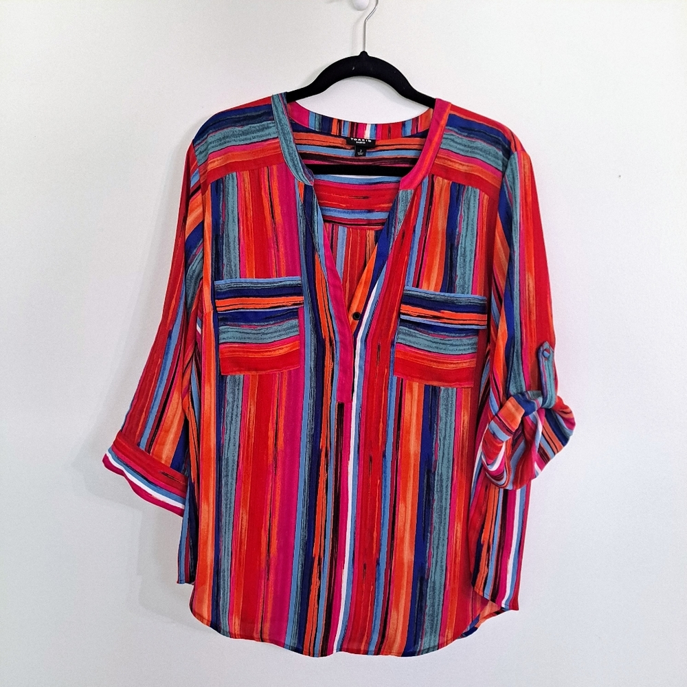 Torrid Harper Pullover 3/4 Sleeve Blouse
